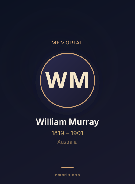 Memorial portrait of William Murray