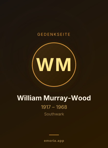Gedenkportrait von William Murray-Wood