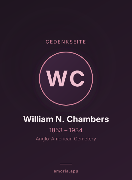 Gedenkportrait von William N. Chambers
