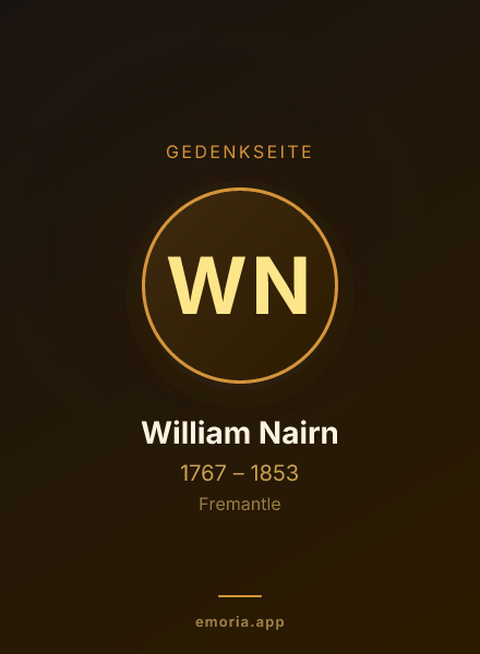 Gedenkportrait von William Nairn
