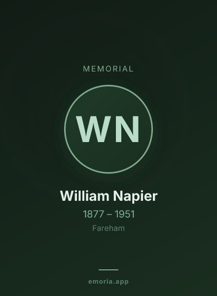 Memorial portrait of William Napier