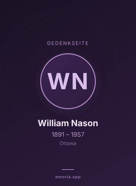 Gedenkportrait von William Nason