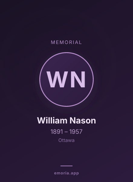 Memorial portrait of William Nason