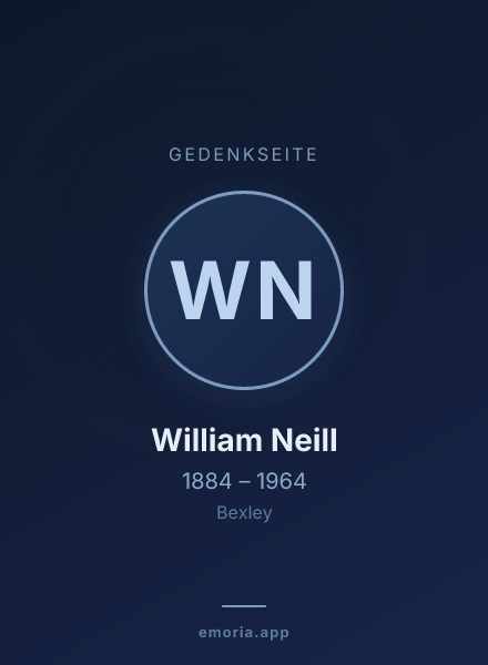 Gedenkportrait von William Neill