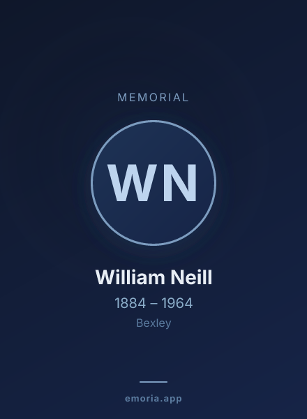 Memorial portrait of William Neill