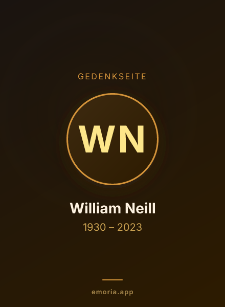 Gedenkportrait von William Neill