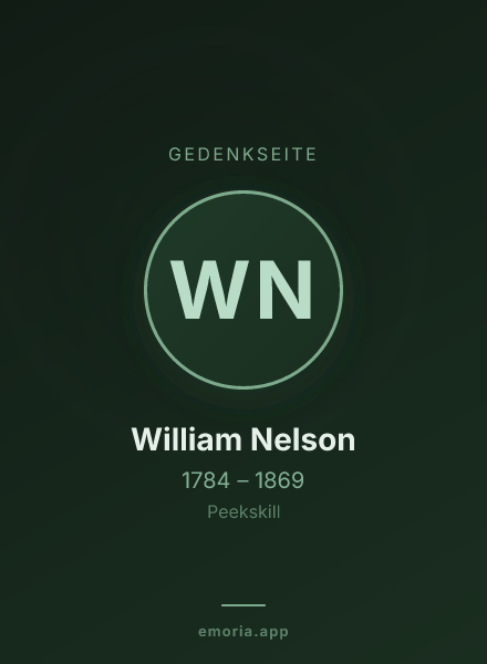 Gedenkportrait von William Nelson