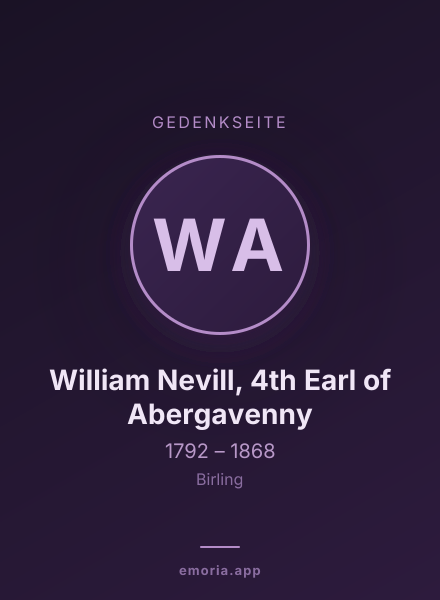 Gedenkportrait von William Nevill, 4th Earl of Abergavenny
