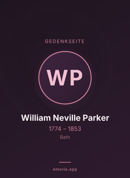 Gedenkportrait von William Neville Parker