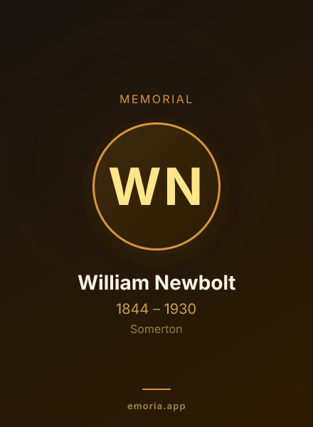 Memorial portrait of William Newbolt