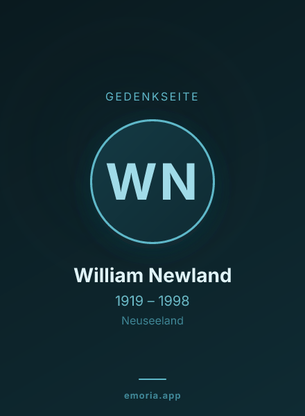 Gedenkportrait von William Newland