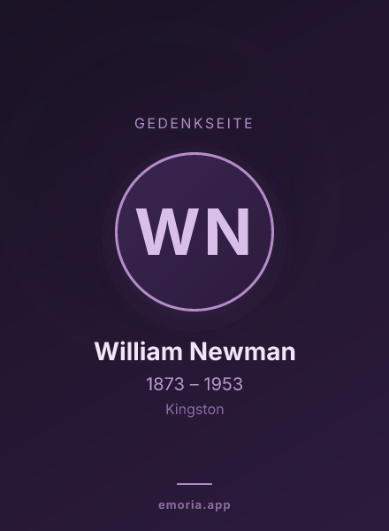 Gedenkportrait von William Newman
