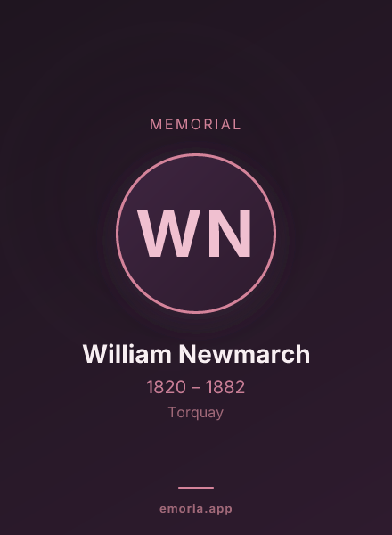 Memorial portrait of William Newmarch