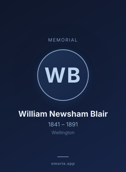 Memorial portrait of William Newsham Blair