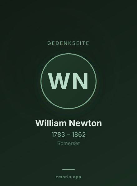 Gedenkportrait von William Newton