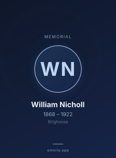 Memorial portrait of William Nicholl