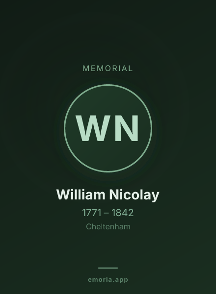 Memorial portrait of William Nicolay