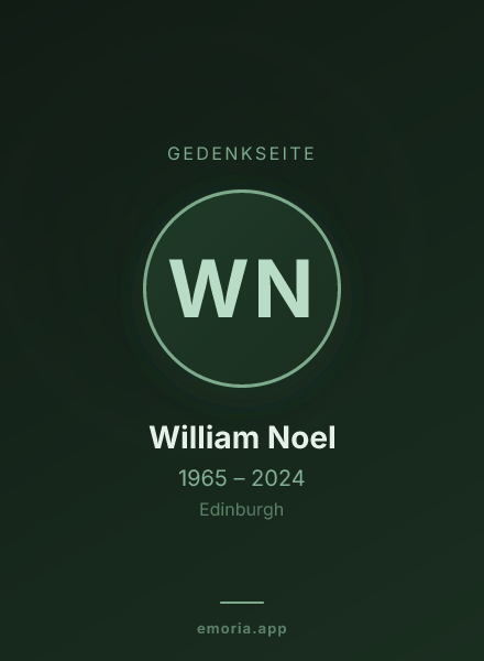 Gedenkportrait von William Noel