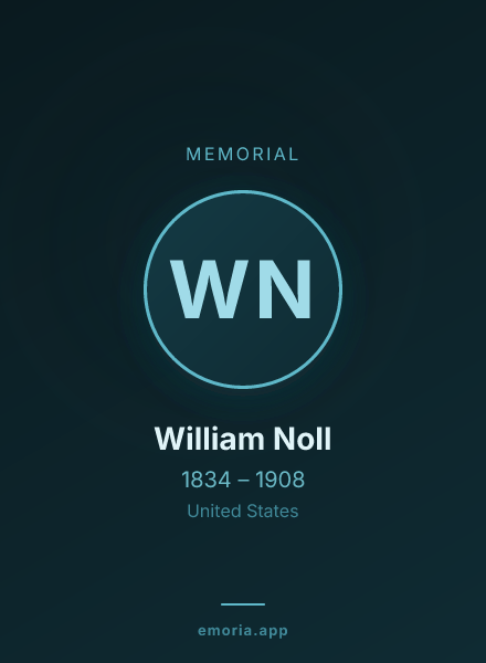 Memorial portrait of William Noll