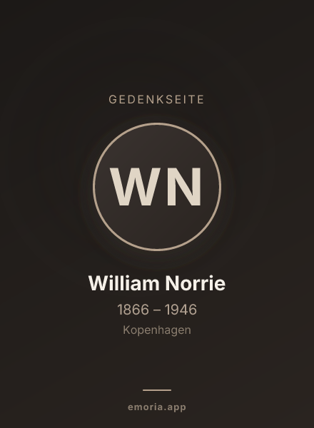 Gedenkportrait von William Norrie