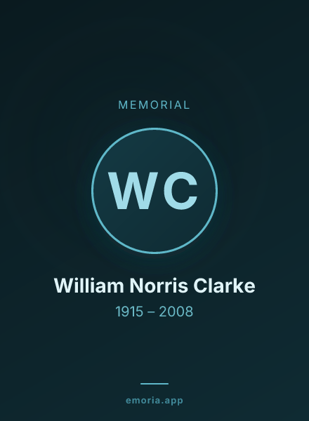 Memorial portrait of William Norris Clarke