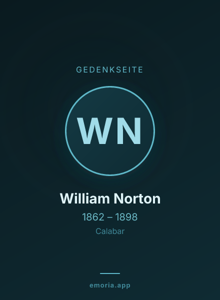Gedenkportrait von William Norton