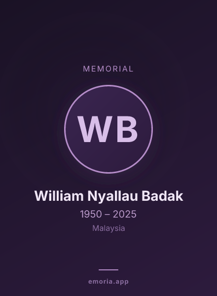 Memorial portrait of William Nyallau Badak