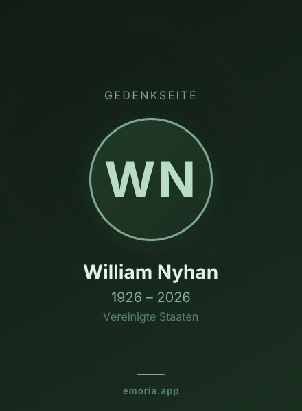 Gedenkportrait von William Nyhan