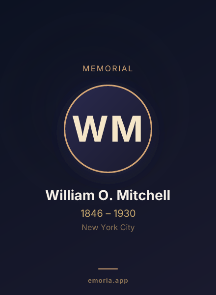 Memorial portrait of William O. Mitchell