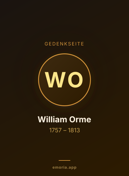 Gedenkportrait von William Orme