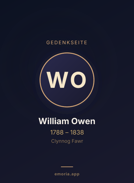 Gedenkportrait von William Owen