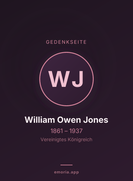 Gedenkportrait von William Owen Jones