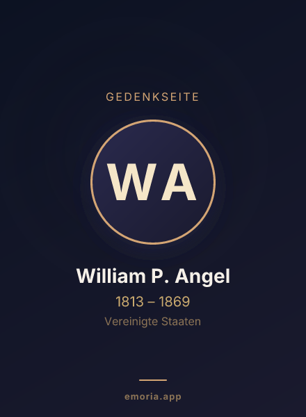 Gedenkportrait von William P. Angel