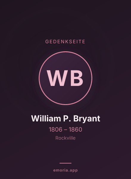 Gedenkportrait von William P. Bryant