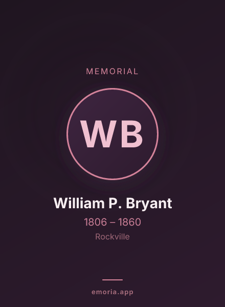 Memorial portrait of William P. Bryant
