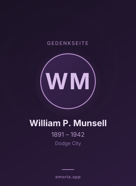 Gedenkportrait von William P. Munsell