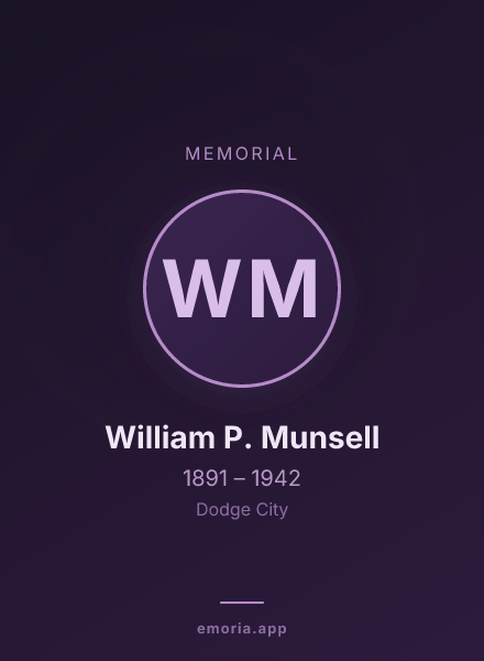 Memorial portrait of William P. Munsell