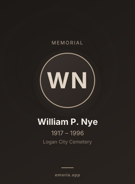 Memorial portrait of William P. Nye