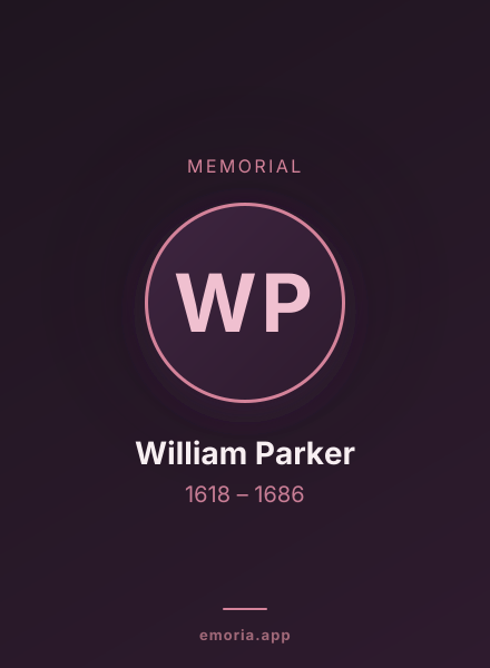 Memorial portrait of William Parker