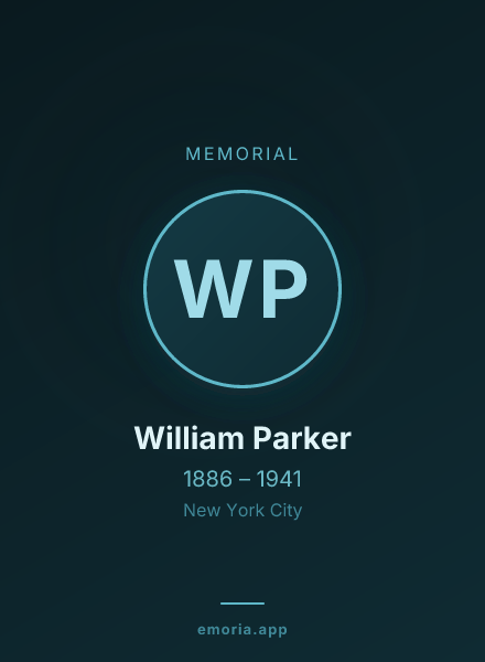 Memorial portrait of William Parker