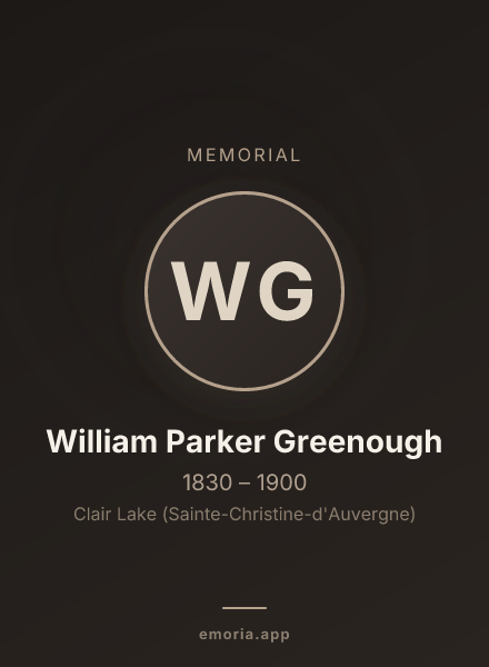 Memorial portrait of William Parker Greenough
