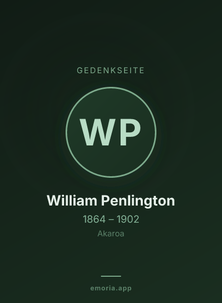 Gedenkportrait von William Penlington