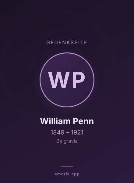 Gedenkportrait von William Penn