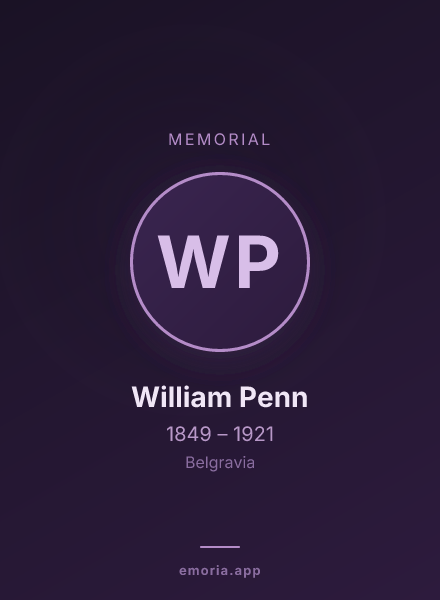Memorial portrait of William Penn