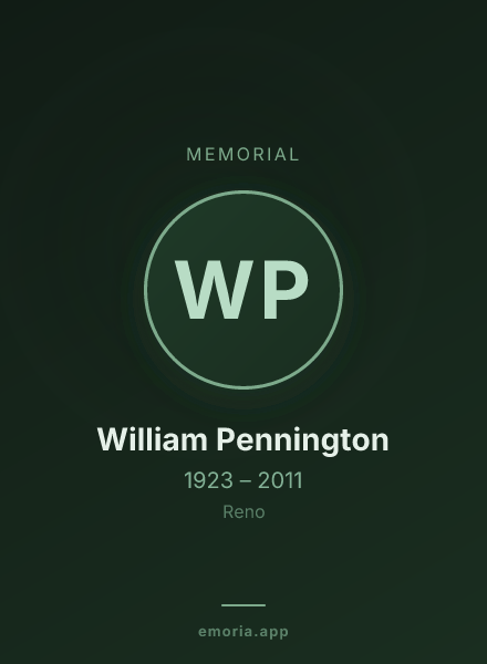 Memorial portrait of William Pennington