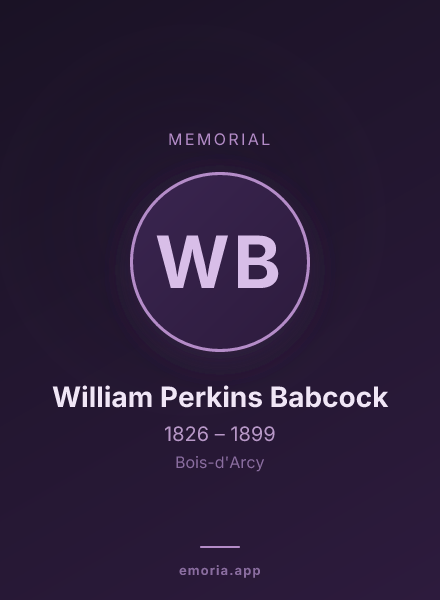 Memorial portrait of William Perkins Babcock