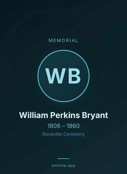 Memorial portrait of William Perkins Bryant
