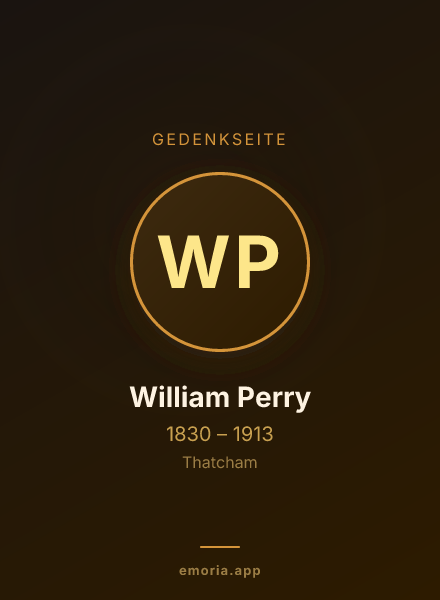 Gedenkportrait von William Perry