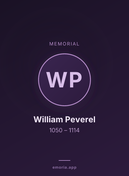 Memorial portrait of William Peverel