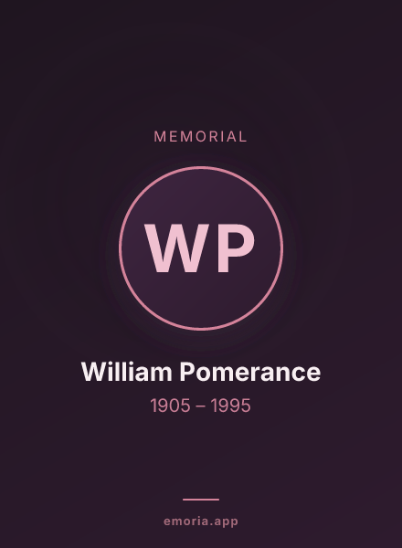 Memorial portrait of William Pomerance